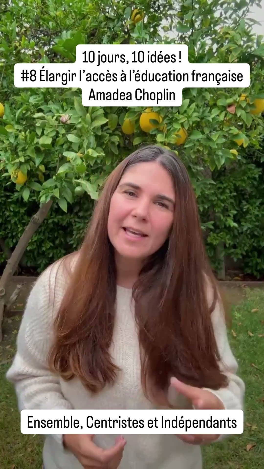 Élargir l’accès à l’éducation française — Amadea Choplin